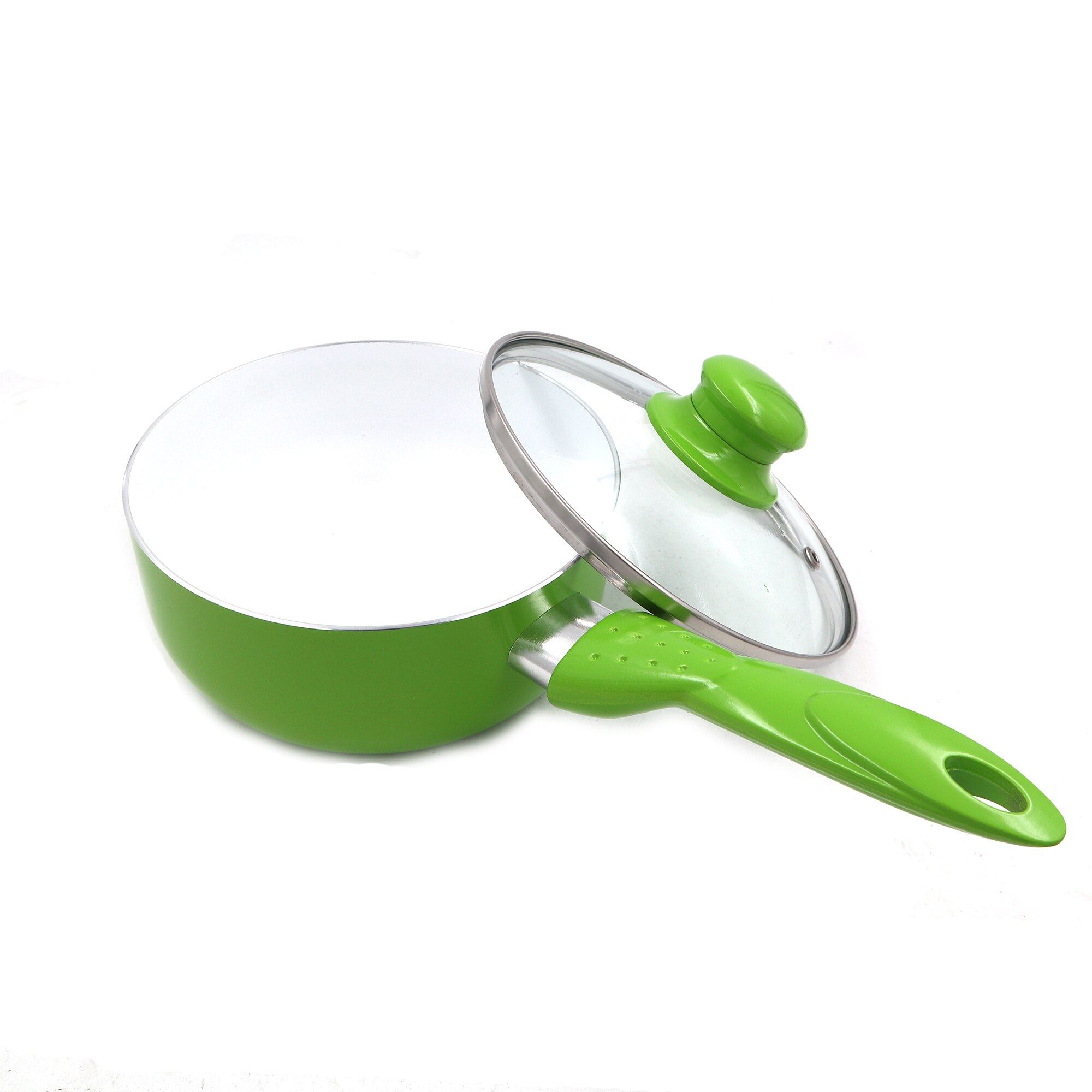 Green / Red Ceramic Coating Cookware Set