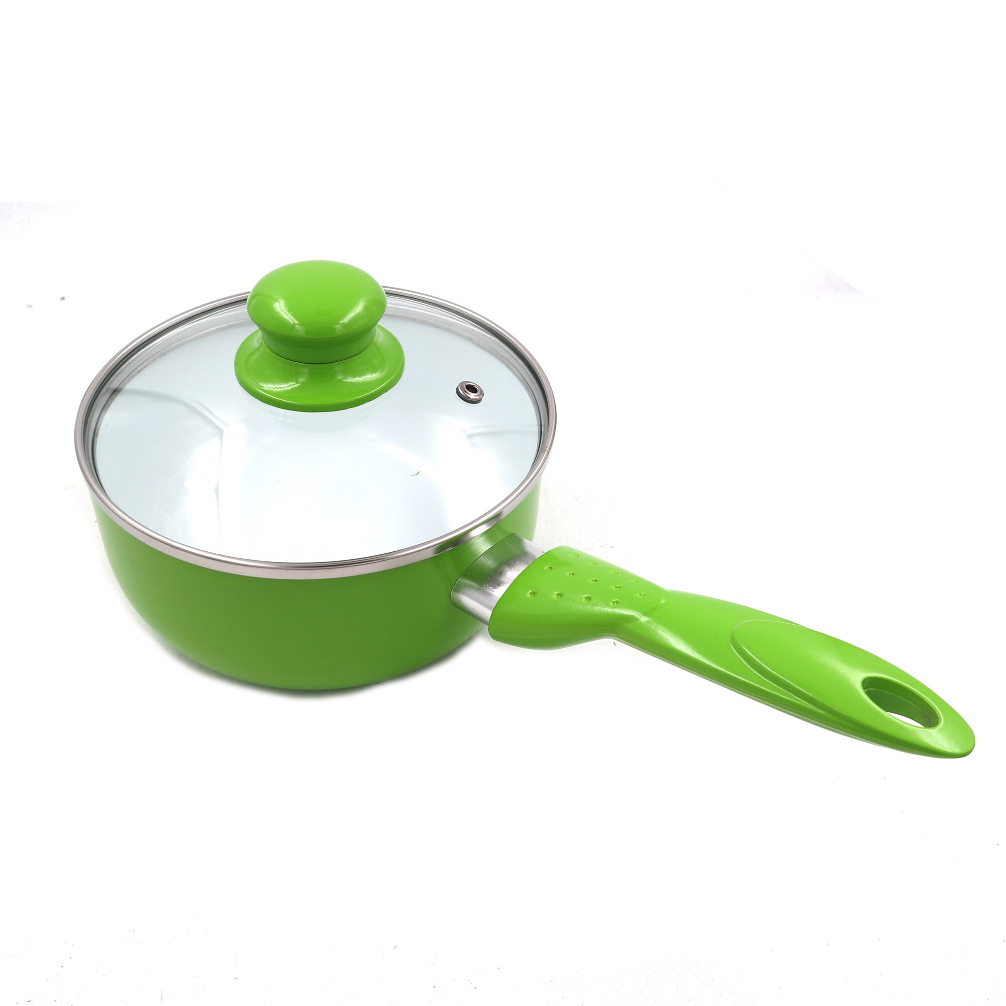 Green / Red Ceramic Coating Cookware Set