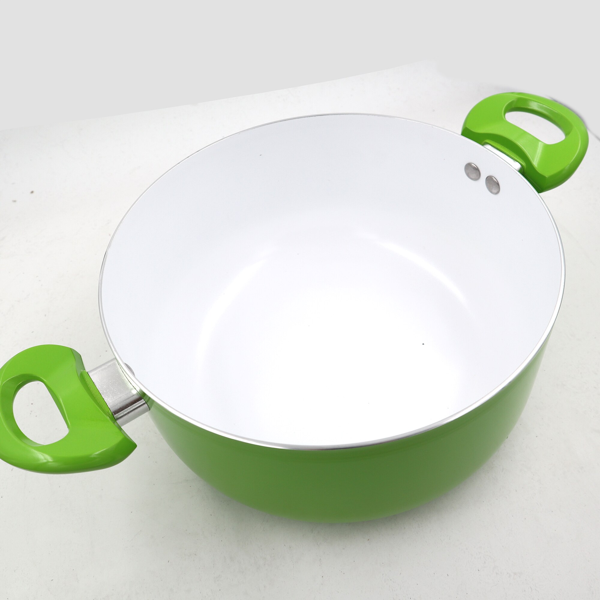 Green / Red Ceramic Coating Cookware Set