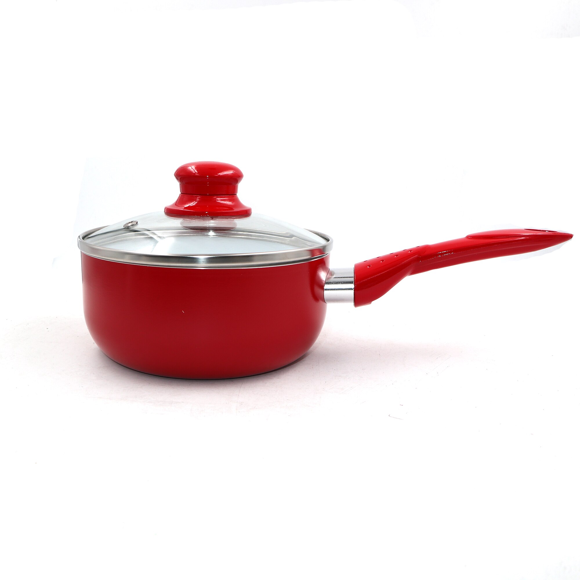 Green / Red Ceramic Coating Cookware Set