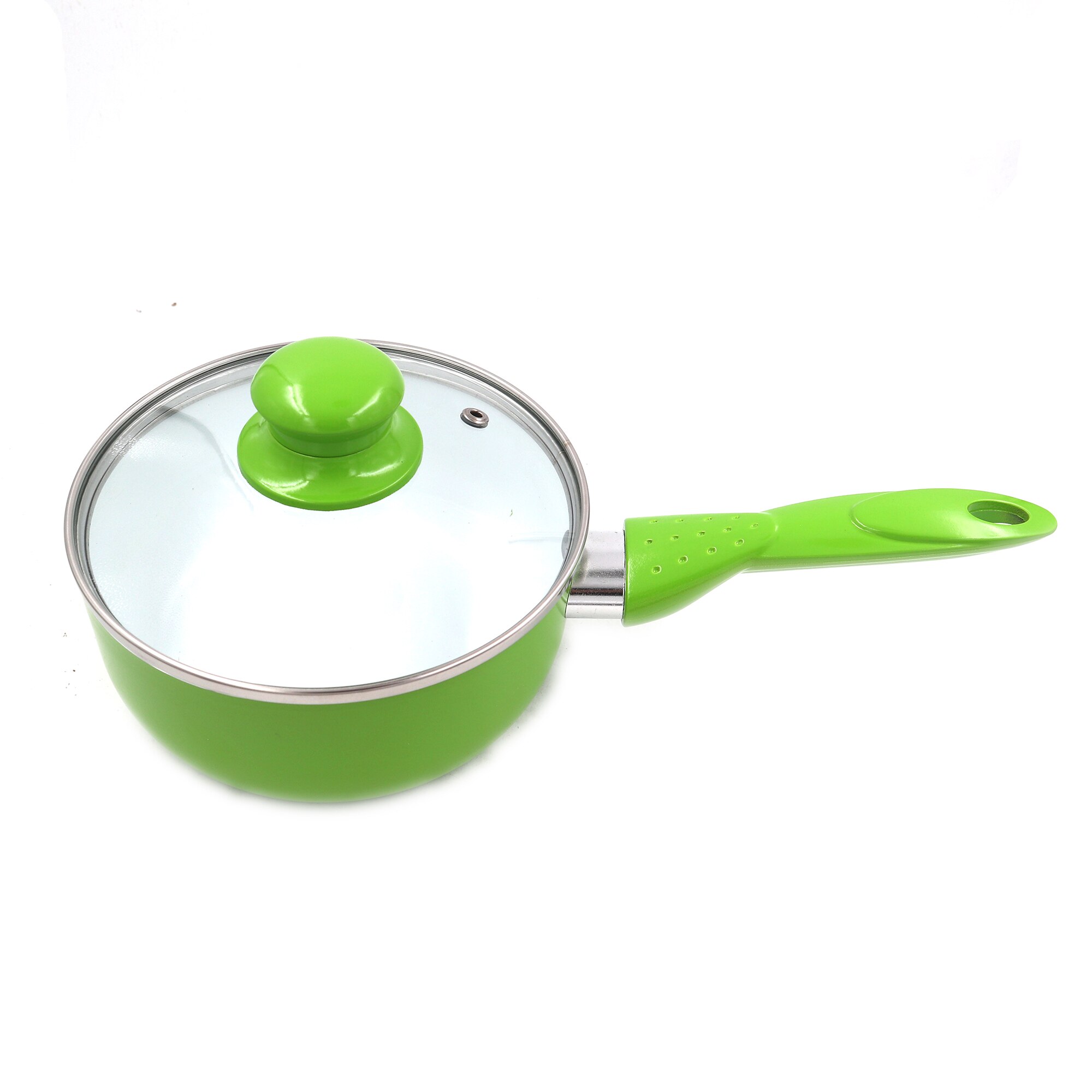 Green / Red Ceramic Coating Cookware Set